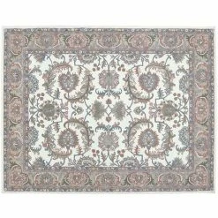 New 🧨 Unbranded India House Floral Wool Rug 👏