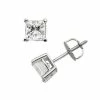 Best Pirce ❤️ Unbranded 18k White Gold 1 1/2-ct. T.W. Princess-Cut Colorless Diamond Solitaire Earrings 👍