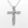 Brand new 😍 Unbranded Sterling Silver 1/6-ct. T.W. Diamond Cross Pendant ⭐