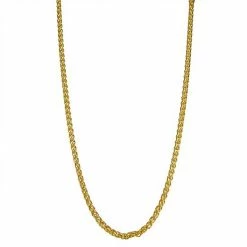 Top 10 🤩 Unbranded Primavera 24k Gold Over Silver Wheat Chain Necklace - 24 In. 👏