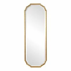 Best reviews of 😉 Unbranded Elegant Curved Corners Metallic Gold Leaf Finish Wall Mirror 😍