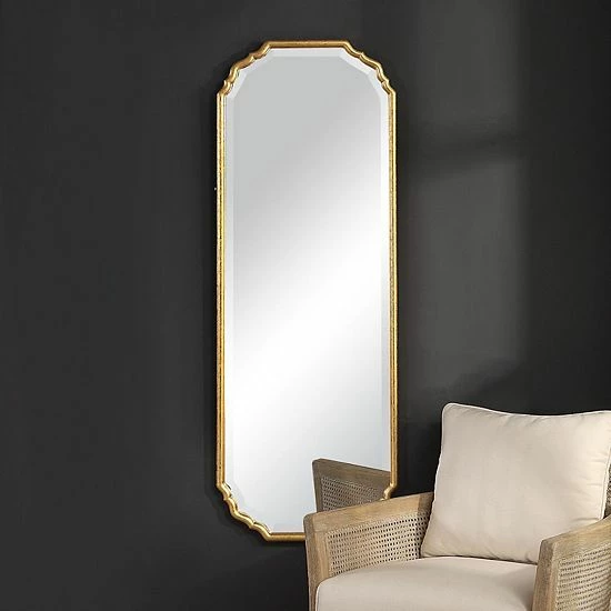 Best reviews of 😉 Unbranded Elegant Curved Corners Metallic Gold Leaf Finish Wall Mirror 😍 - Image 2