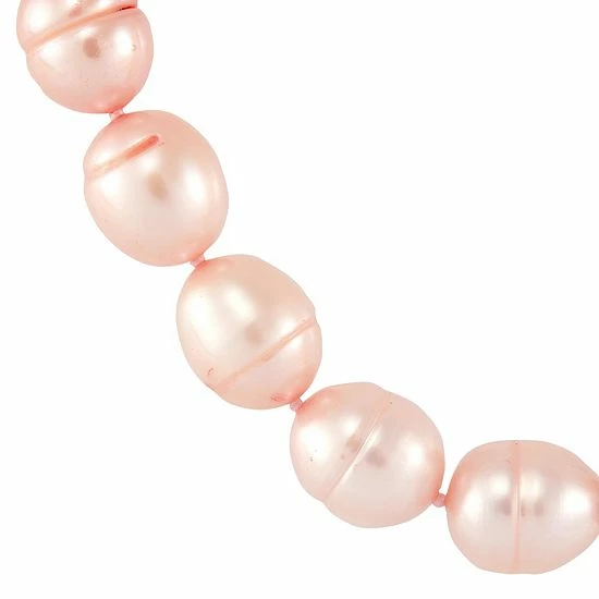 Discount 💯 Unbranded Sterling Silver Dyed Pink Ringed Freshwater Cultured Pearl Necklace, Bracelet & Earring Set 😉 - Image 5