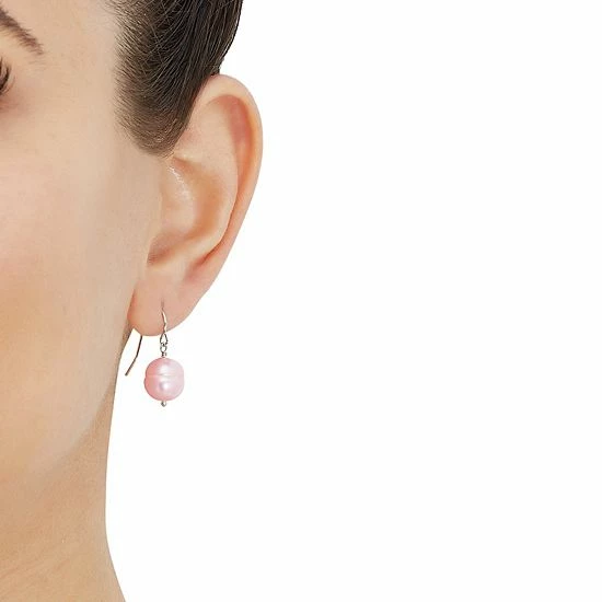 Discount 💯 Unbranded Sterling Silver Dyed Pink Ringed Freshwater Cultured Pearl Necklace, Bracelet & Earring Set 😉 - Image 8