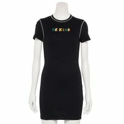 New 🔔 Unbranded Juniors' Be Kind Embroidered 👕 Shirtdress ✨