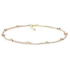 Buy 🧨 Unbranded Three-Row Chain Adjustable Anklet ✨