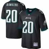 Hot Sale 🔔 Unbranded Men's Mitchell & Ness Brian Dawkins Black Philadelphia Eagles Legacy Replica Jersey 👏