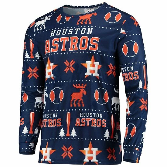 Best deal 💯 Unbranded Men's FOCO Navy Houston Astros Ugly Pajama Set 🥰 - Image 3