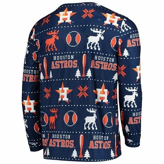 Best deal 💯 Unbranded Men's FOCO Navy Houston Astros Ugly Pajama Set 🥰 - Image 4