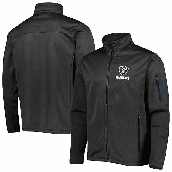 Top 10 ๐ Unbranded Men's Dunbrooke Heather Black Las Vegas Raiders Freestyle ๐งฅ Coated Tech Fleece Full-Zip Jacket ๐ - Image 2