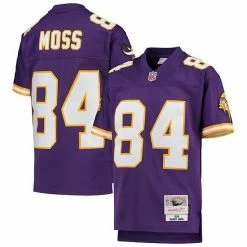 Flash Sale 🤩 Unbranded Youth Mitchell & Ness Randy Moss Purple Minnesota Vikings 1998 Legacy Retired Player Jersey 😉