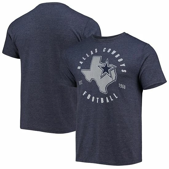 Discount ๐งจ Unbranded Men's Navy Dallas Cowboys Berish Tri-Blend T-Shirt ๐ - Image 2