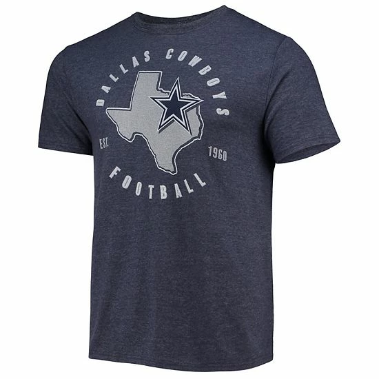 Discount ๐งจ Unbranded Men's Navy Dallas Cowboys Berish Tri-Blend T-Shirt ๐ - Image 3