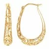 Cheap 👍 Unbranded Silver Classics 18k Gold Over Silver Filigree Hoop Earrings 😍