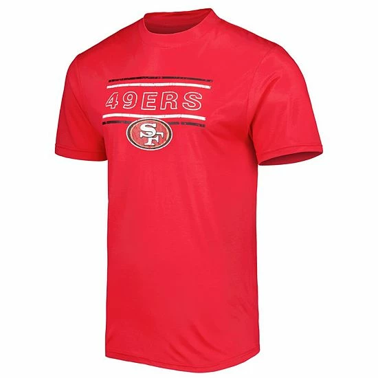 Budget โ Unbranded Men's Concepts Sport Scarlet/Black San Francisco 49ers Badge Top & Pants Sleep Set ๐ - Image 3