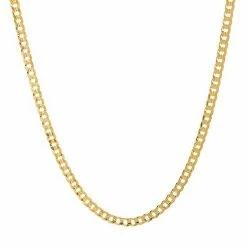 Top 10 ⭐ Unbranded Men's 14k Gold Plated Curb Chain Necklace - 20 In. White Gold Tone ✔️