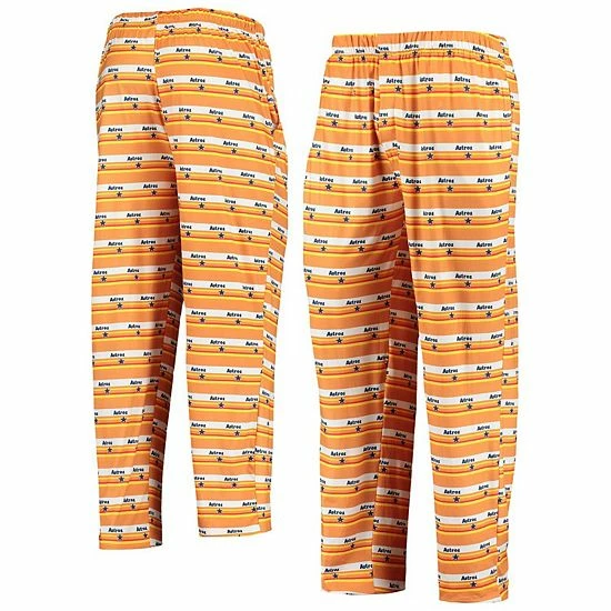 New 🎉 Unbranded Men's FOCO Orange Houston Astros Cooperstown Collection Repeat Pajama Pants 🎉