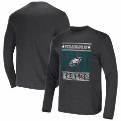 Buy ❤️ Unbranded Men's NFL X Darius Rucker Collection By Fanatics Heathered Charcoal Philadelphia Eagles Long Sleeve T-Shirt 🧨