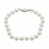 Flash Sale ⭐ Unbranded 18k White Gold AA Akoya Cultured Pearl Bracelet (6.5-7 Mm) ✨