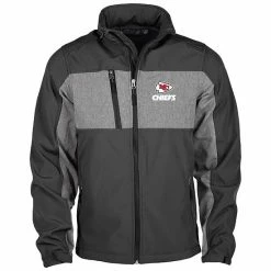 Budget 🛒 Unbranded Men's Dunbrooke Black Kansas City Chiefs Circle Zephyr Softshell Full-Zip Jacket 😀