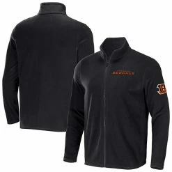 New ✨ Unbranded Men's NFL X Darius Rucker Collection By Fanatics Black Cincinnati Bengals Polar Fleece Full-Zip Jacket 🔔