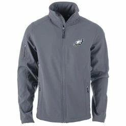 Budget 🎁 Unbranded Men's Dunbrooke Charcoal Philadelphia Eagles Sonoma Softshell Full-Zip Jacket 🧨