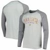 New 🌟 Unbranded Men's Concepts Sport Heather Gray Minnesota Vikings Ledger Raglan Long Sleeve Henley T-Shirt 🥰