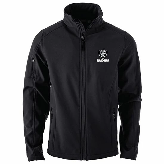 Best deal 🥰 Unbranded Men's Dunbrooke Black Las Vegas Raiders Sonoma Softshell Full-Zip Jacket ⭐