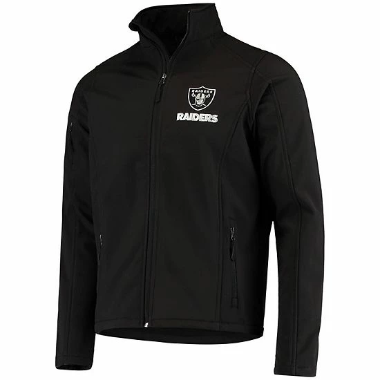 Best deal 🥰 Unbranded Men's Dunbrooke Black Las Vegas Raiders Sonoma Softshell Full-Zip Jacket ⭐ - Image 3