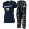 Coupon ✔️ Unbranded 👩 Women's Concepts Sport Navy/Gray New York Yankees Lodge T-Shirt & Pants Sleep Set 🌟