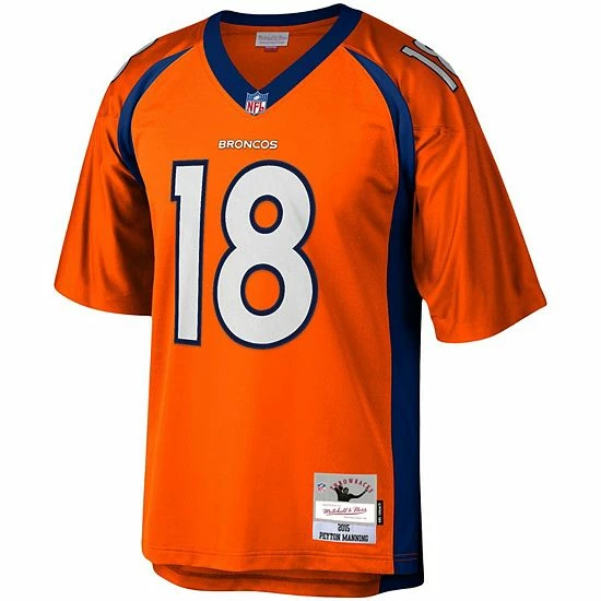 Best Pirce ๐คฉ Unbranded Men's Mitchell & Ness Peyton Manning Orange Denver Broncos 2015 Legacy Replica Jersey ๐ - Image 3