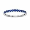 New 🔔 Unbranded Sterling Silver Lab-Created Sapphire Band ✔️
