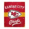 Best Pirce 🤩 Unbranded Kansas City Chiefs Retro Stripe Flannel Fleece Blanket 🔔