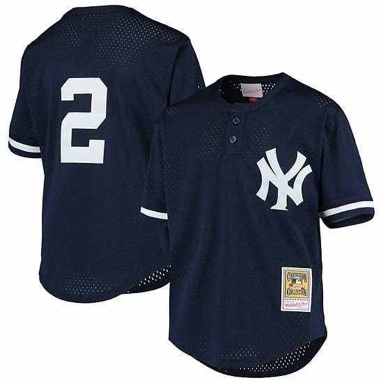 Best Pirce 🛒 Unbranded Youth Mitchell & Ness Derek Jeter Navy New York Yankees Cooperstown Collection Mesh Batting Practice Jersey ⌛
