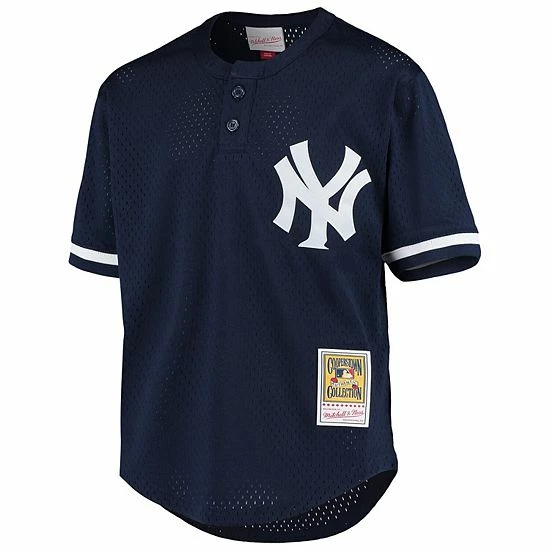 Best Pirce 🛒 Unbranded Youth Mitchell & Ness Derek Jeter Navy New York Yankees Cooperstown Collection Mesh Batting Practice Jersey ⌛ - Image 3