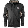 Promo ❤️ Unbranded Men's Dunbrooke Black/Realtree Camo Kansas City Chiefs Decoy Tech Fleece Full-Zip Hoodie ⭐