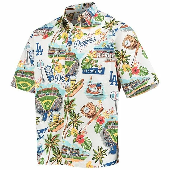 Cheapest ๐งจ Unbranded Men's Reyn Spooner White Los Angeles Dodgers Scenic Button-Up ๐ Shirt ๐ - Image 3