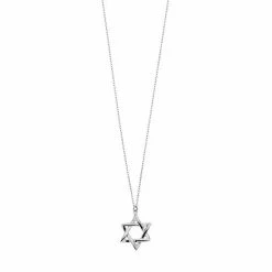 Hot Sale ⌛ Unbranded Sterling Silver Star Of David Pendant Necklace ✨