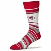 Buy 🌟 Unbranded Unisex For Bare Feet Kansas City Chiefs Mas Stripe Crew 🧦 Socks 😀