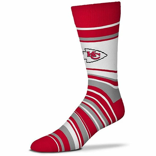 Buy ๐ Unbranded Unisex For Bare Feet Kansas City Chiefs Mas Stripe Crew ๐งฆ Socks ๐