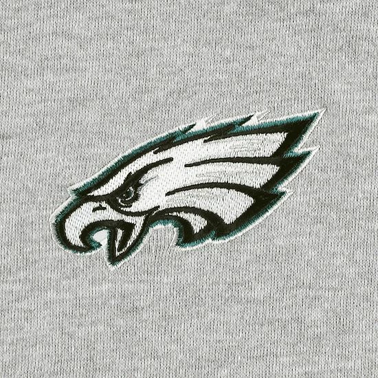 Flash Sale ๐ Unbranded Men's Heather Gray Philadelphia Eagles Big & Tall Fleece Raglan Full-Zip Hoodie Jacket ๐คฉ - Image 5