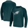 Cheapest 😀 Unbranded Men's NFL X Darius Rucker Collection By Fanatics Midnight Green Philadelphia Eagles Raglan Fleece Pullover Sweatshirt ⭐