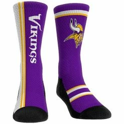 Discount 👍 Unbranded Rock Em 🧦 Socks Minnesota Vikings Classic Uniform Crew 🧦 Socks 😀
