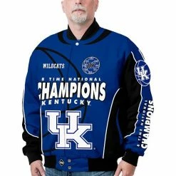 Budget ✨ Unbranded Men's Kentucky Wildcats Commemorative Twill Jacket ⭐