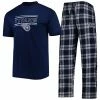 Best Sale 🎉 Unbranded Men's Concepts Sport Navy/Gray Tennessee Titans Badge Top & Pants Set 😀