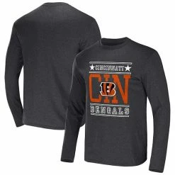 Budget 🔥 Unbranded Men's NFL X Darius Rucker Collection By Fanatics Heathered Charcoal Cincinnati Bengals Long Sleeve T-Shirt 👍