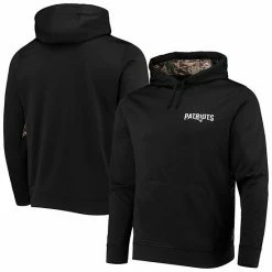 Best Pirce 🥰 Unbranded Men's Dunbrooke Black/Realtree Camo New England Patriots Logo Ranger Pullover Hoodie 💯