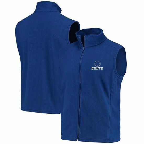 Best Sale ๐ Unbranded Men's Royal Indianapolis Colts Houston Fleece Full-Zip Vest ๐ - Image 2