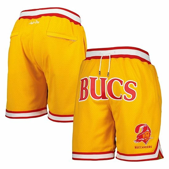 Brand new ๐ Unbranded Men's Mitchell & Ness Gold Tampa Bay Buccaneers Just Don Throwback Shorts ๐คฉ