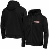 Outlet ⭐ Unbranded Men's Dunbrooke Black San Francisco 49ers Shag Tri-Blend Full-Zip Raglan Hoodie 🔔